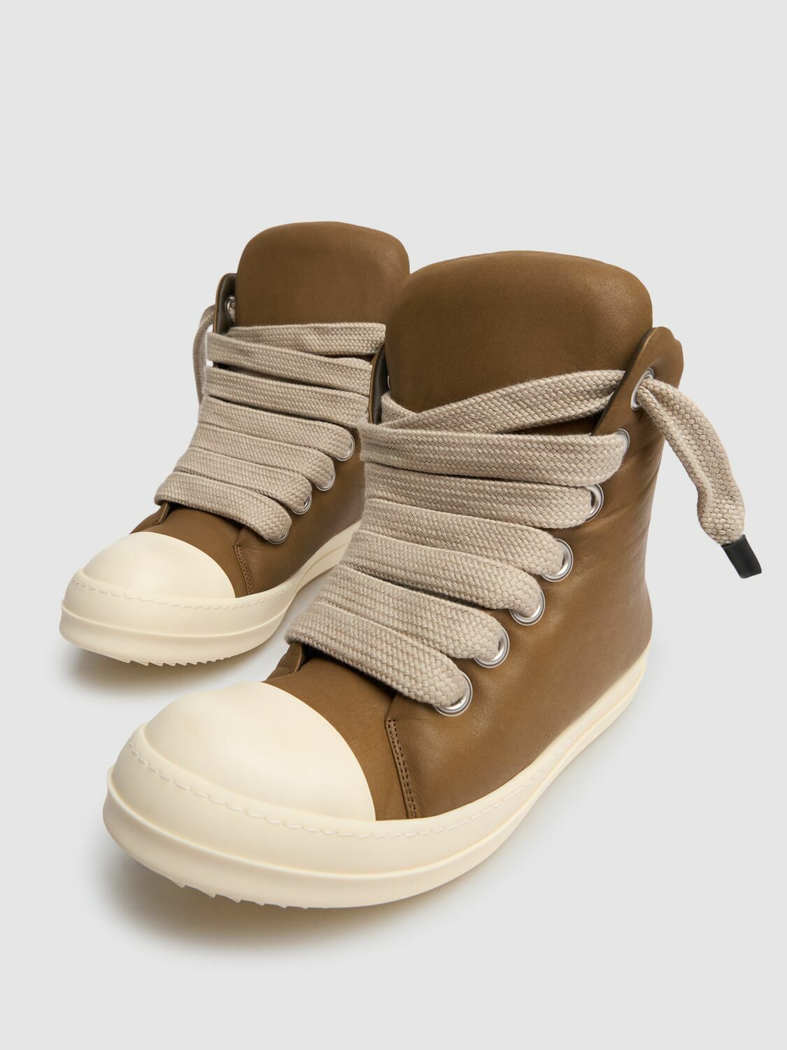 RICK OWENS Jumbo Lace Padded Sneakers Rick Owens
