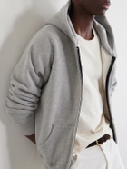 Les Tien - Cotton-Jersey Zip-Up Hoodie - Gray