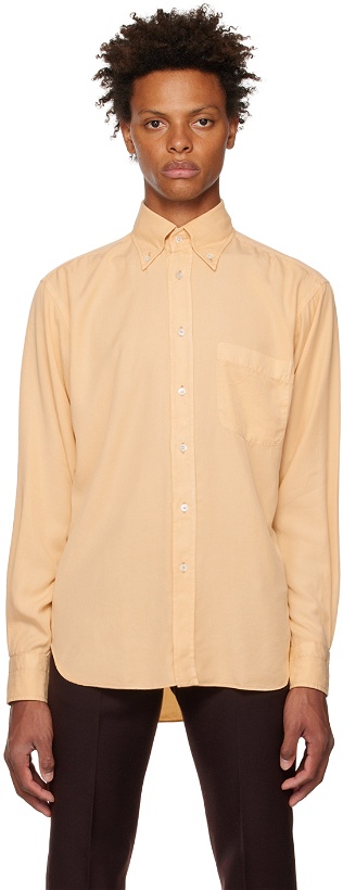 Photo: TOM FORD Yellow Garment Dyed Shirt
