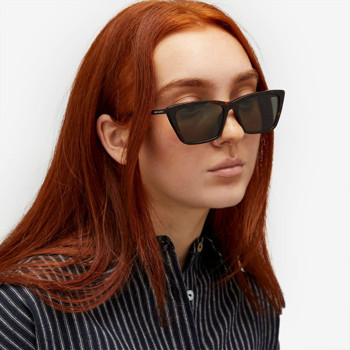 YSL Mica Sunglasses Saint Laurent SL 276 MICA 062 Cat Eye Sunglasses Yellow  main image 2
