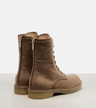 Max Mara Baker cashmere combat boots