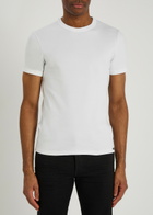 Tom Ford Crew-neck Stretch-cotton T-shirt White