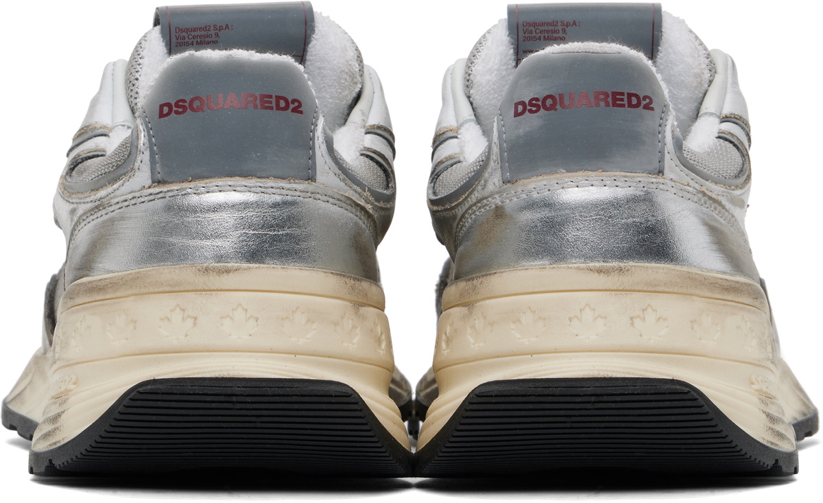 Dsquared2 Silver Sprinter Sneakers