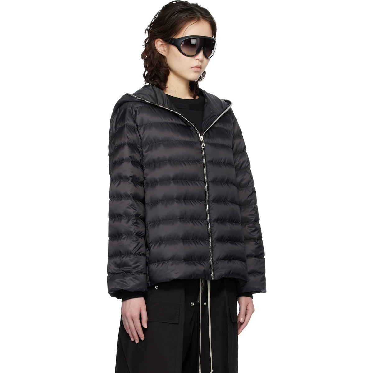 Rick Owens Moncler + Rick Owens Black Ziplock Down Jacket