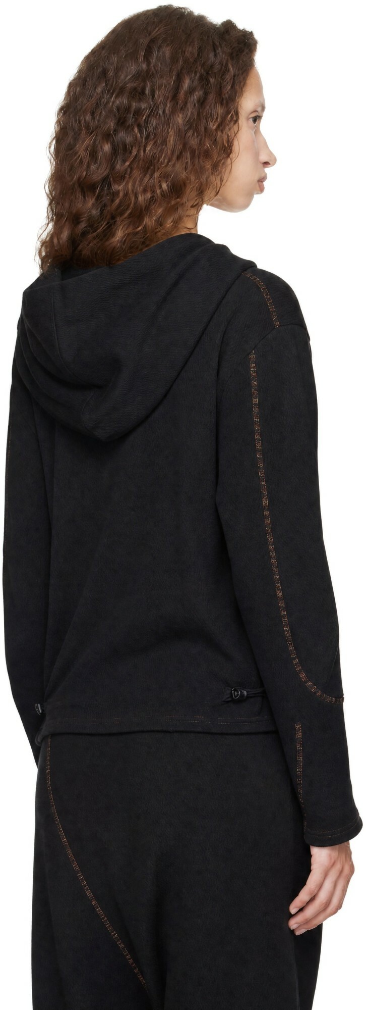 Kiko Kostadinov Black Petrel Pullover Hoodie