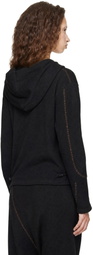 Kiko Kostadinov Black Petrel Pullover Hoodie