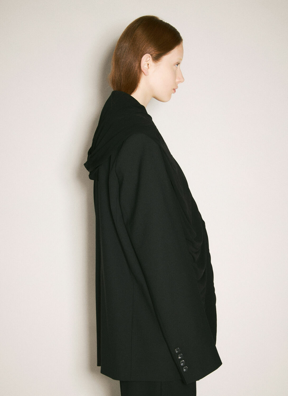 Y/Project Draped Hooded Blazer