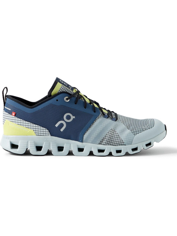 Photo: ON - Cloud X Shift Monomesh Running Sneakers - Blue