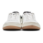 Dunhill White and Black Court Elite Sneakers