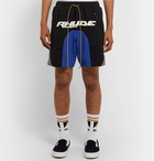 Rhude - Color-Block Logo-Print Shell Shorts - Black