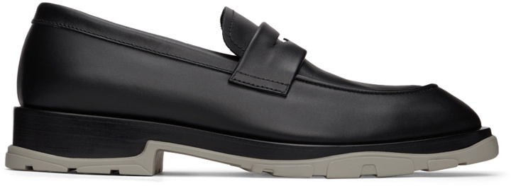 Photo: Alexander McQueen Black & Grey Swilly Loafers