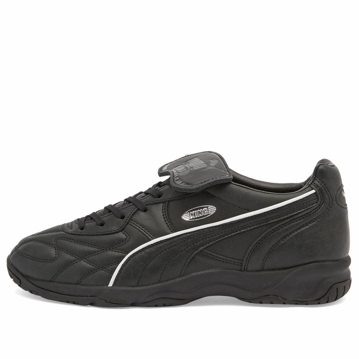 Puma King Indoor Premium Sneaker in Black/White