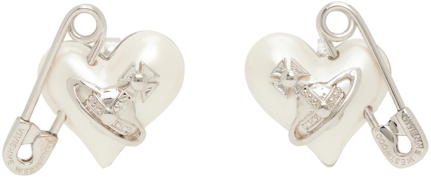 Vivienne westwood pearl safety 2024 pin earrings