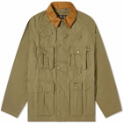 Barbour Men's Heritage + Modified Transport Casual Jacket in Dusky Green