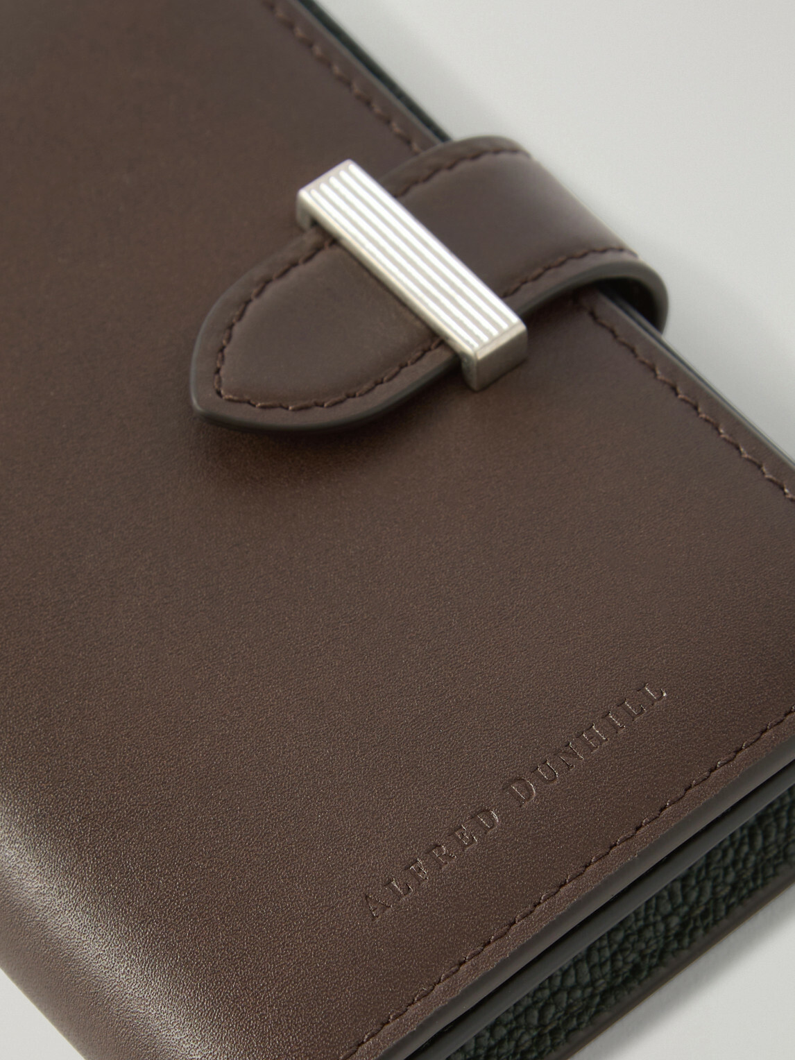Dunhill - Alfred Business Card Case Patina-Leather Cardholder