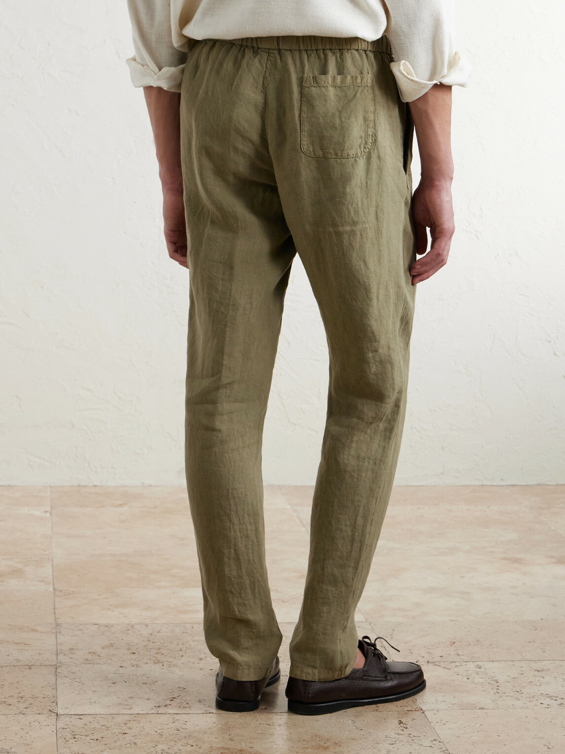 Boglioli - Tapered Linen Trousers - Green