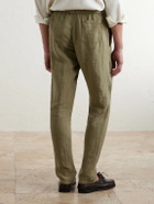 Boglioli - Tapered Linen Trousers - Green