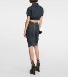 Vivienne Westwood Cropped denim cutout top