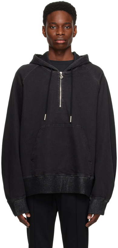 Photo: Solid Homme Gray Oversized Hoodie