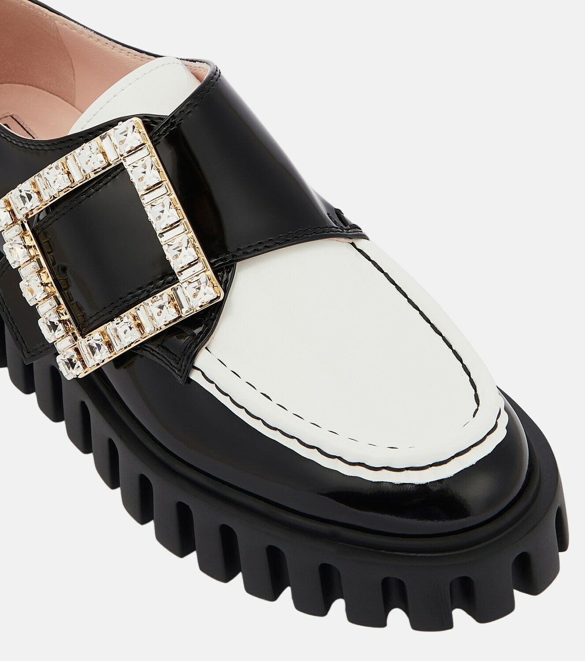 【送料 関税込】ROGER VIVIER Viv Go-Thick platform loafers Roger Vivier Viv' Go-Thick leather platform loafers Roger Vivier