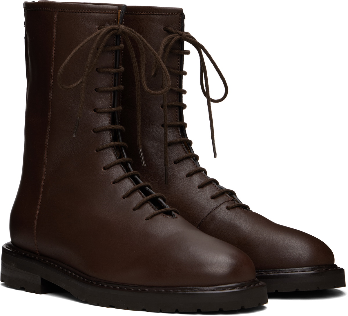 Legres Brown Combat Boots