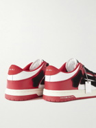 AMIRI - Skel-Top Colour-Block Leather and Suede Sneakers - Red