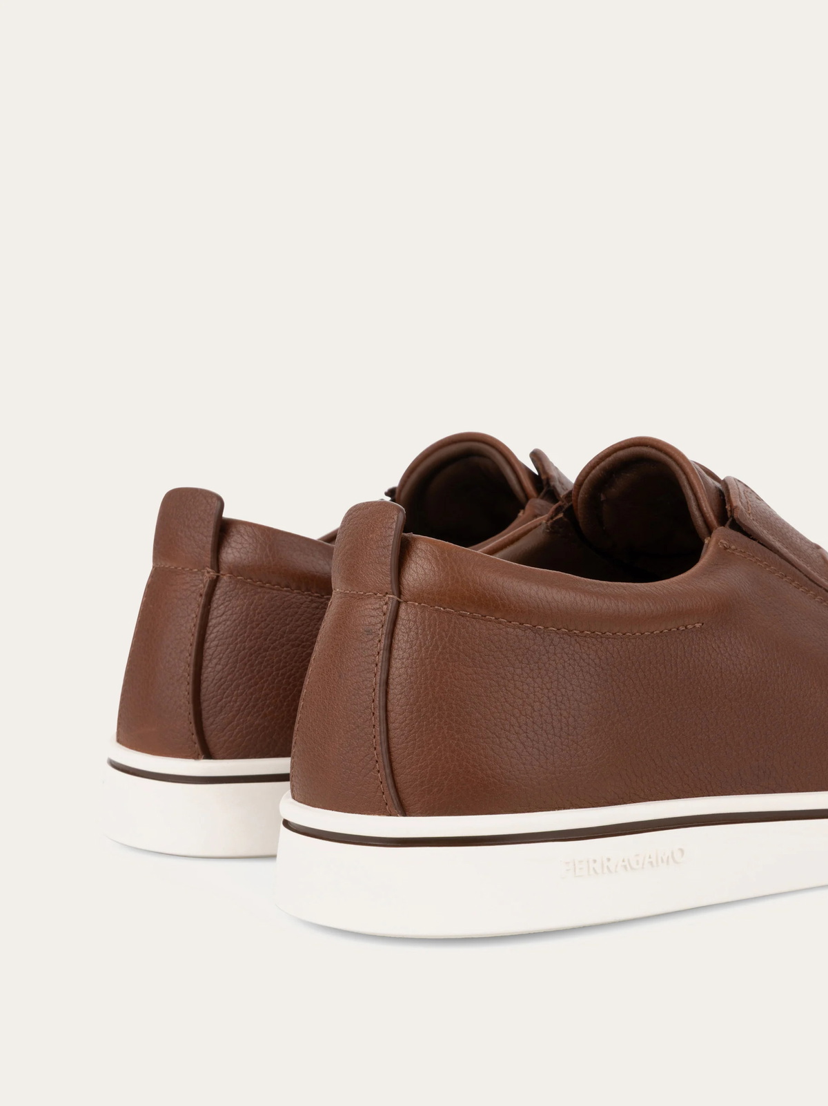 Ferragamo Mens Derby slip-on in Brown