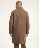 Brooks Brothers Men's Twill Check Top Coat | Khaki