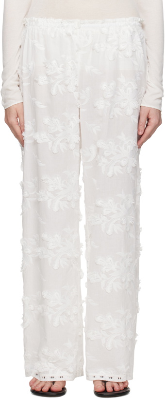 Photo: The Garment White Jewell Straight Trousers