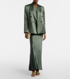 The Sei Silk satin maxi skirt