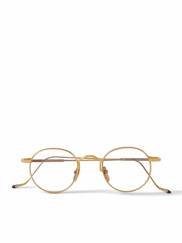 Photo: Jacques Marie Mage - Full Metal Jacket Round-Frame Gold-Tone Sunglasses
