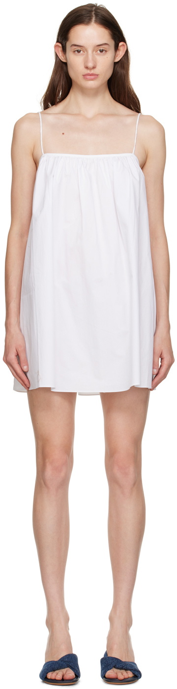 Matteau White Square Neck Minidress