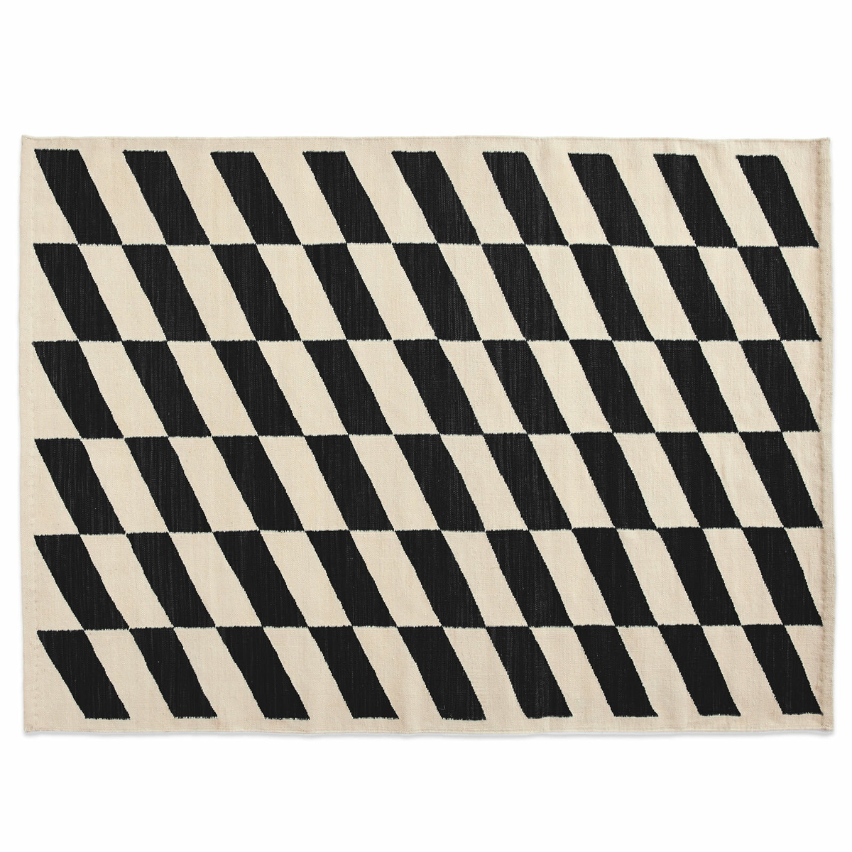 HAY Shift Kelim Rug - 140x200cm in Black 