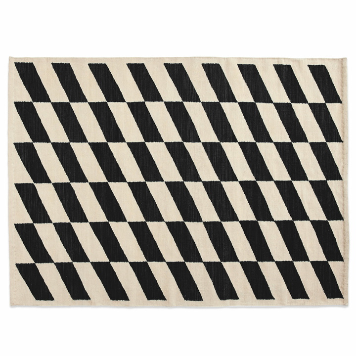 Photo: HAY Shift Kelim Rug - 140x200cm in Black 