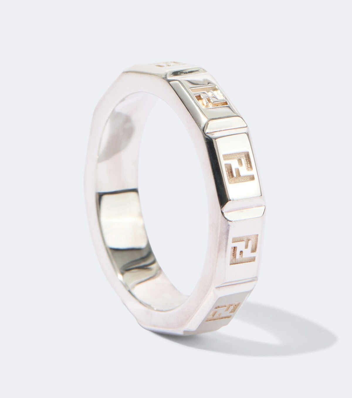 Fendi FF sterling silver ring
