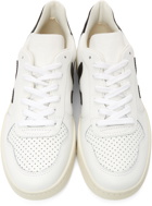 Veja White & Black V-10 Sneakers