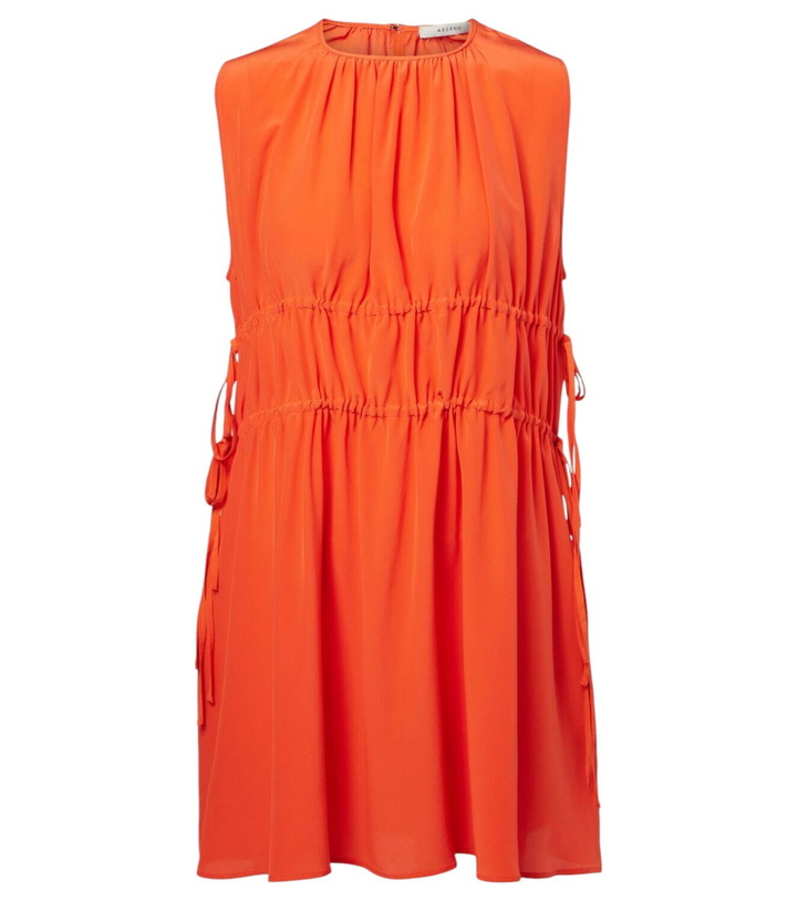 Photo: Asceno Como ruched silk crêpe minidress