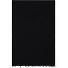 Rick Owens Black Tower Giglio Mega Scarf