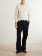 Jeanerica - Genua Straight-Leg Cotton-Blend Chino Trousers - Black