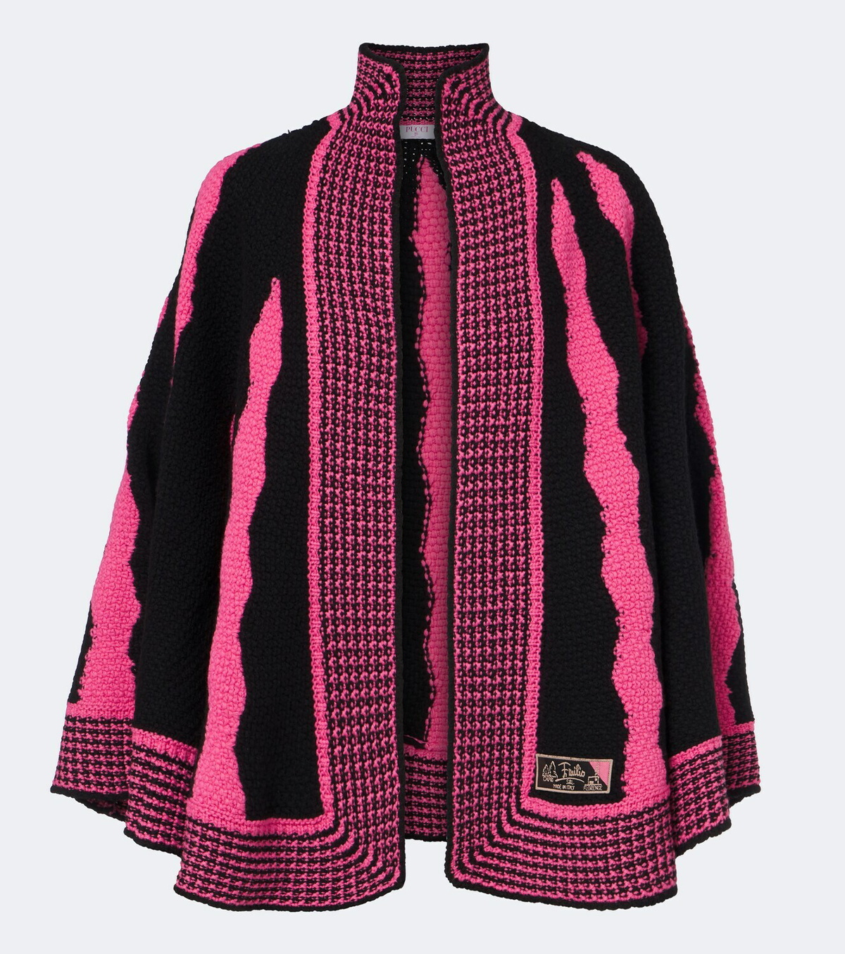 Pucci Fiamme wool cape