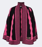 Pucci Fiamme wool cape