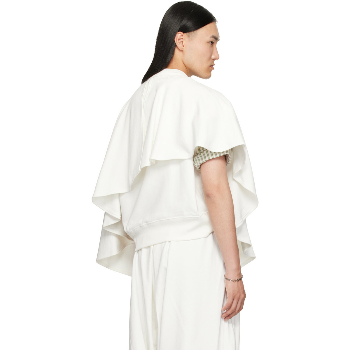Hed Mayner Off-White Cape Sweatshirt Hed Mayner