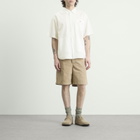 Danton Men's Seersucker Short Sleeve Shirt in Off-White