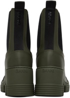 GANNI Khaki City Boots