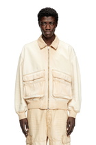 Diesel Jacket in batavia-weave denim - Denim Jackets - Unisex - Beige