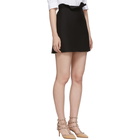 Valentino Black Ruffle Band Miniskirt