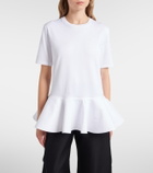 Alaïa Peplum cotton jersey T-shirt