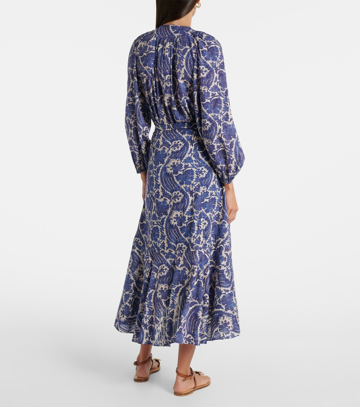 Ulla Johnson Sabina printed cotton-blend maxi skirt