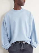 Remi Relief - Cotton-Jersey Sweatshirt - Blue
