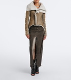 Rick Owens Naska shearling-lined leather jacket